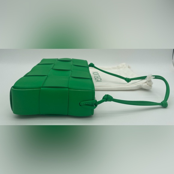 ❌❌SOLD! ❌❌NEW BOTTEGA VENETA CASSETTE GREEN LEATHER BAG PURSE AUTHENTIC! - Picture 10 of 16